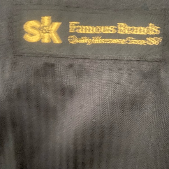 PANTS MEN’S BLACK PLEADED PANTS SIZE 36 W👕LENGTH 32. EXCEL COND. WORN ONCE.👕 - Picture 4 of 6